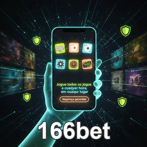 Imagem de celular com app 166bet, destaque para economia de dados