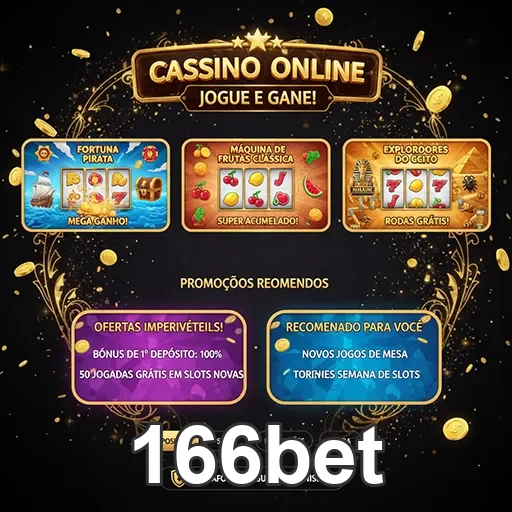 Tela de login rápido no casino móvel do 166bet